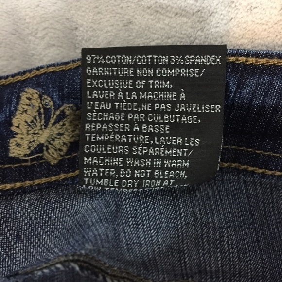 JD Collection Jeans Womens 33 Short Dark Wash Bootcut Mid Rise *Altered* - Picture 6 of 12